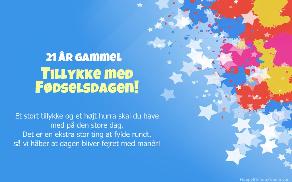 Tillykke med fødselsdagen 21 år gammel pige