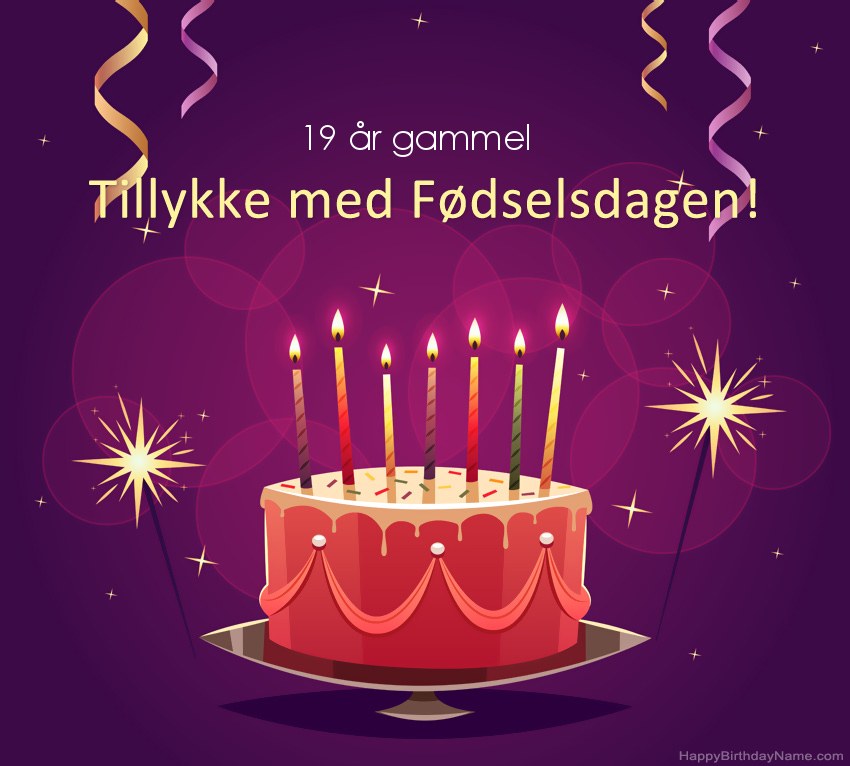 Sjove hilsener til Happy Birthday 19 år gammel fyr-billeder