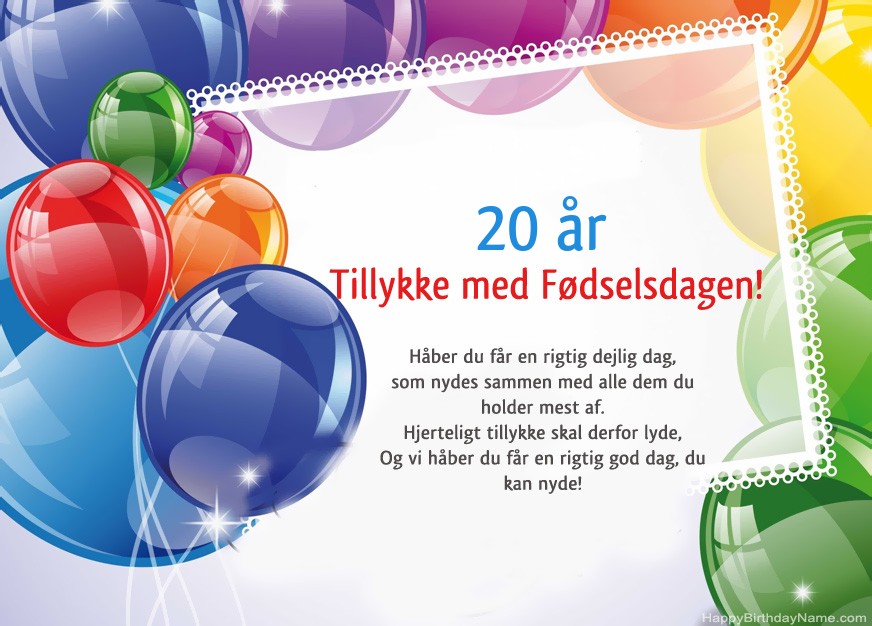 20 år gammel fyr Tillykke med fødselsdagen! 20 år gammel fyr Tillykke med fødselsdagen!