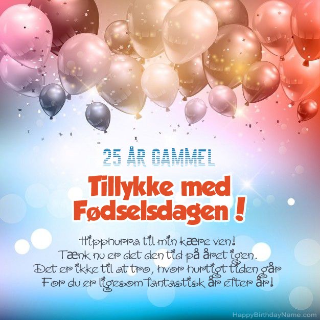25 år gammel mand Digt til fødselsdag