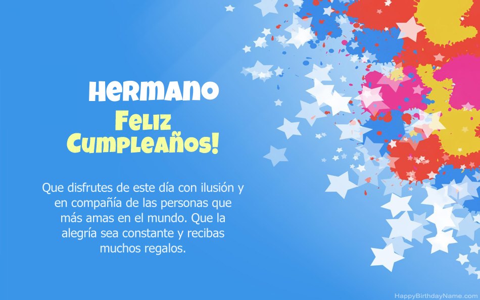 Felicitaciones por el cumpleaños Hermano Felicitaciones por el cumpleaños Hermano