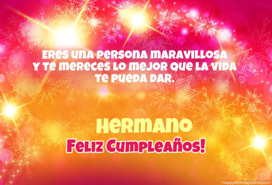 Enhorabuena por el feliz cumpleaños Hermano Enhorabuena por el feliz cumpleaños Hermano