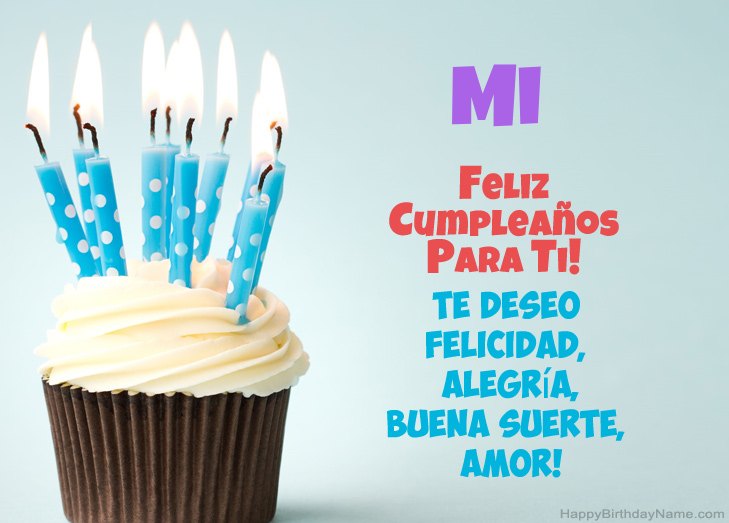 Felicitaciones por feliz cumpleaños Mi