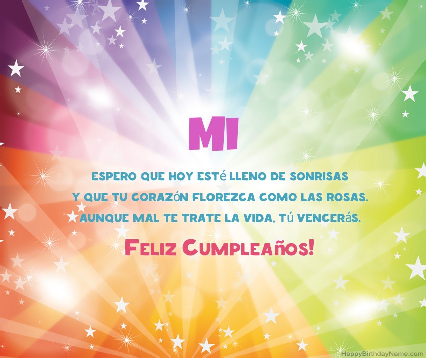 Hermosas tarjetas de feliz cumpleaños Mi