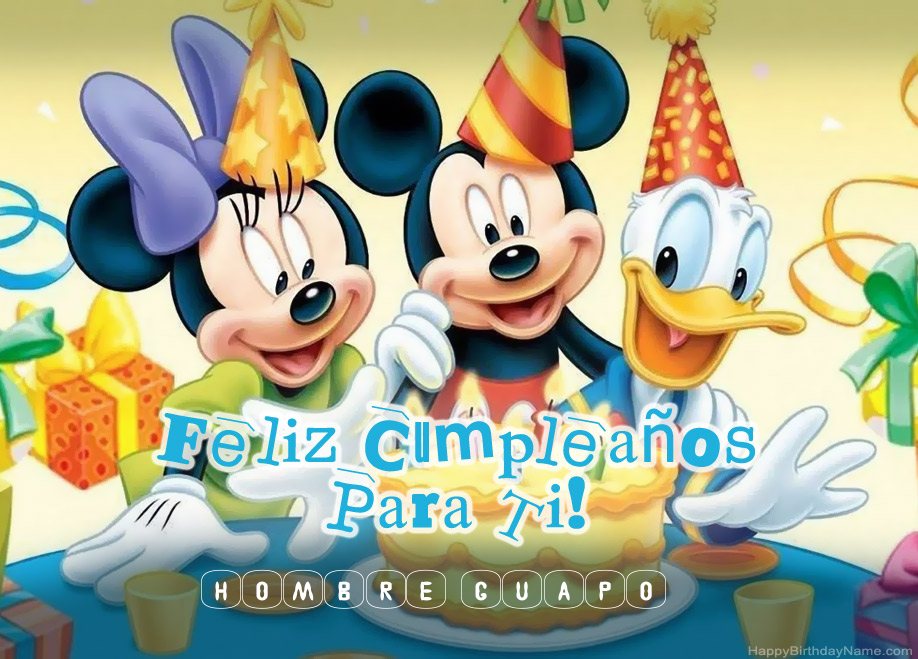 Hombre Guapo Saludos de cumpleaños
