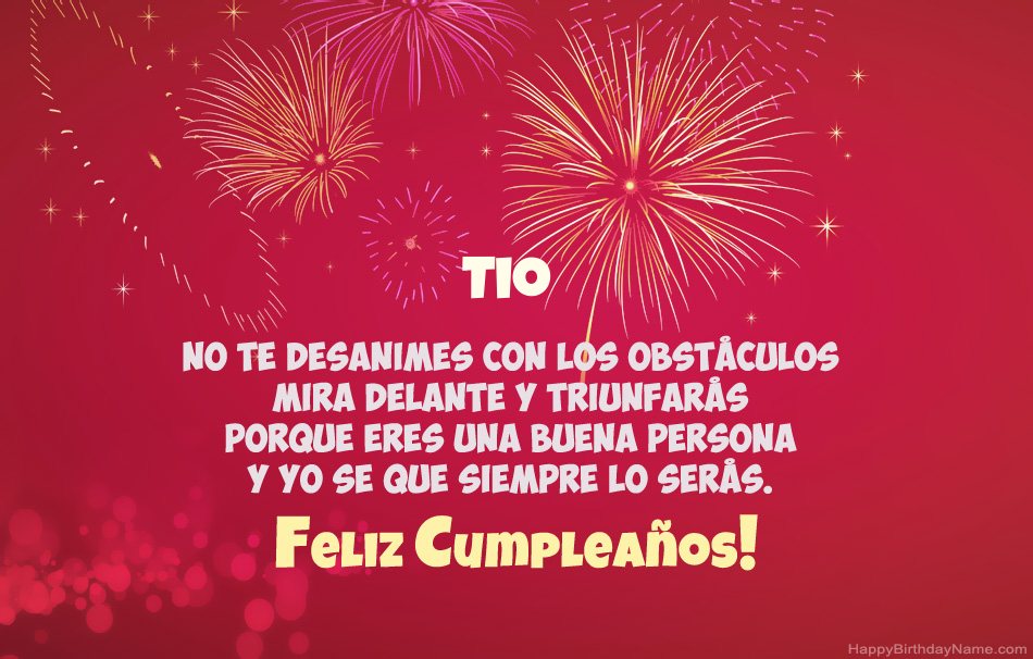 Tio Feliz cumpleaños, hermosos poemas Tio Feliz cumpleaños, hermosos poemas