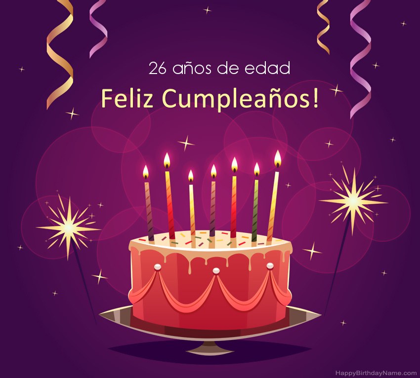 Saludos graciosos para feliz cumpleaños Hombre de 26 años fotos