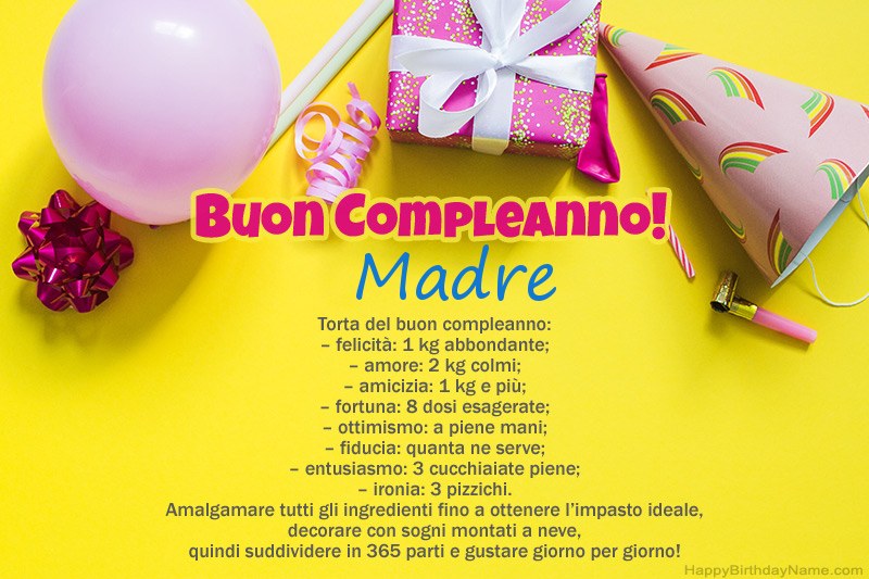 Buon compleanno Madre in prosa Buon compleanno Madre in prosa