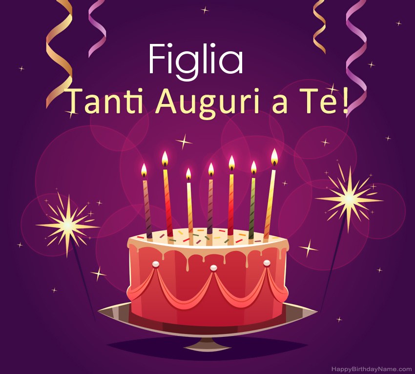 Divertenti saluti per le foto di Happy Birthday Figlia