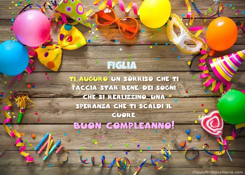 Foto di Figlia di buon compleanno