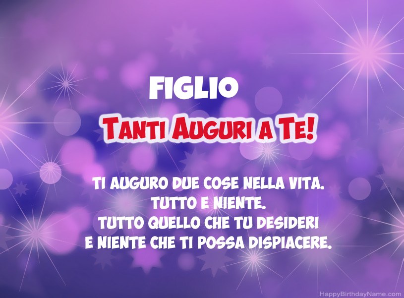 Belle immagini per Happy Birthday Figlio