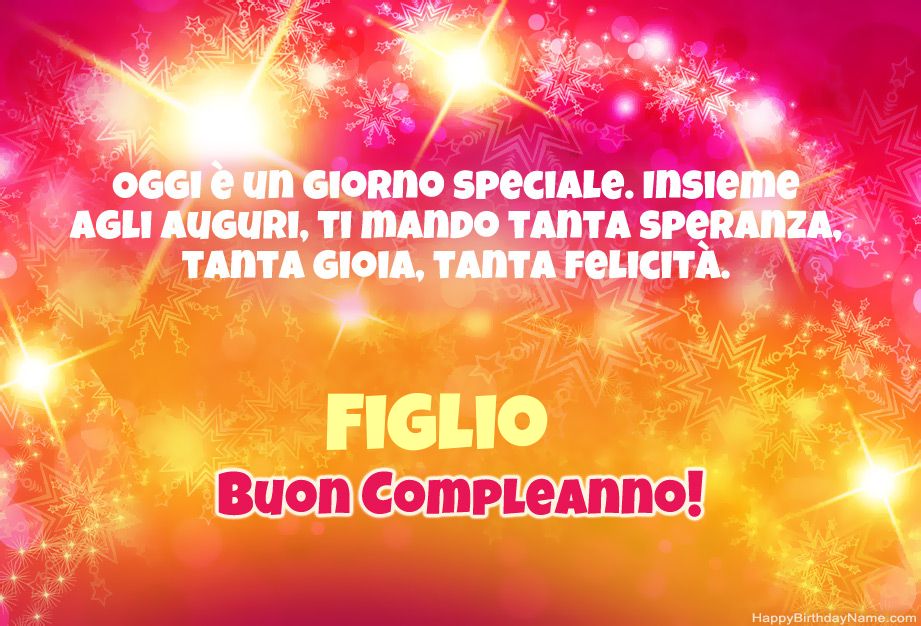 Congratulazioni fantastiche per Happy Birthday Figlio
