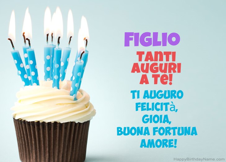 Congratulazioni per il buon compleanno Figlio