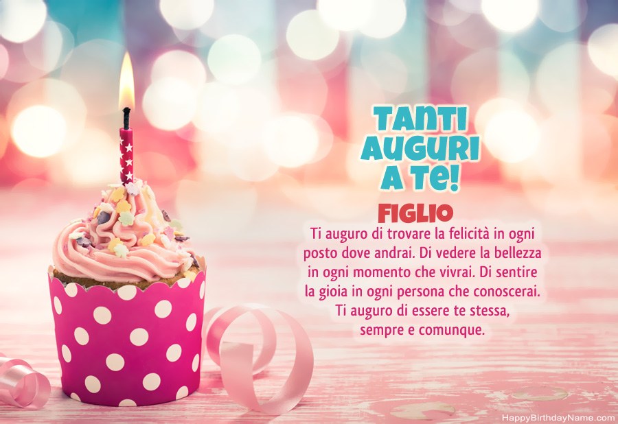 Scarica Happy Birthday card Figlio gratis