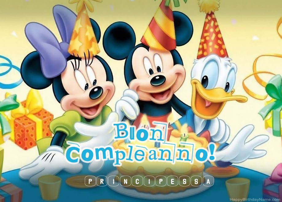 Principessa Saluti di compleanno