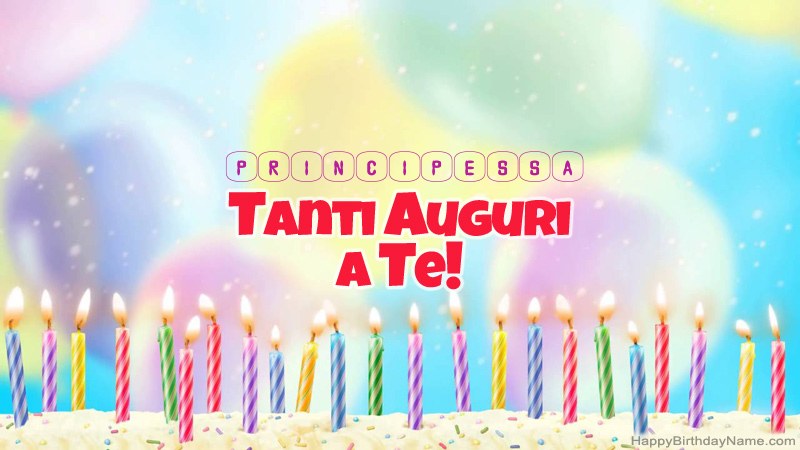 Cartoline divertenti di buon compleanno Principessa
