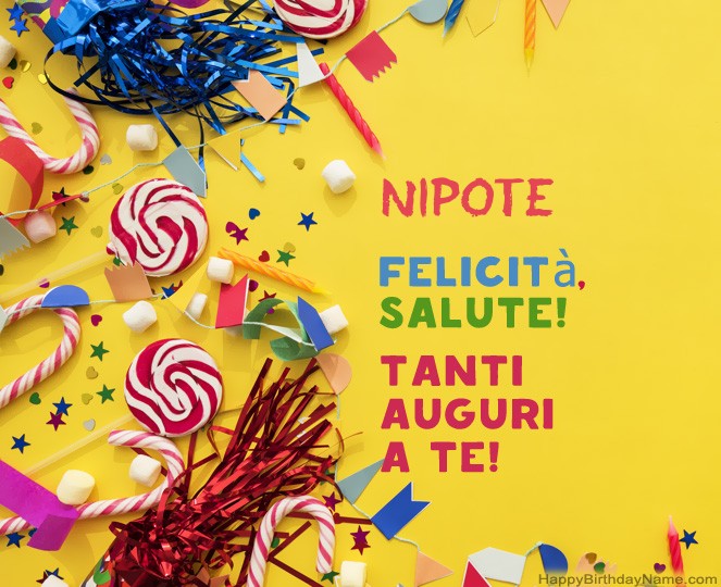 Foto di Nipote Happy Birthday Foto di Nipote Happy Birthday