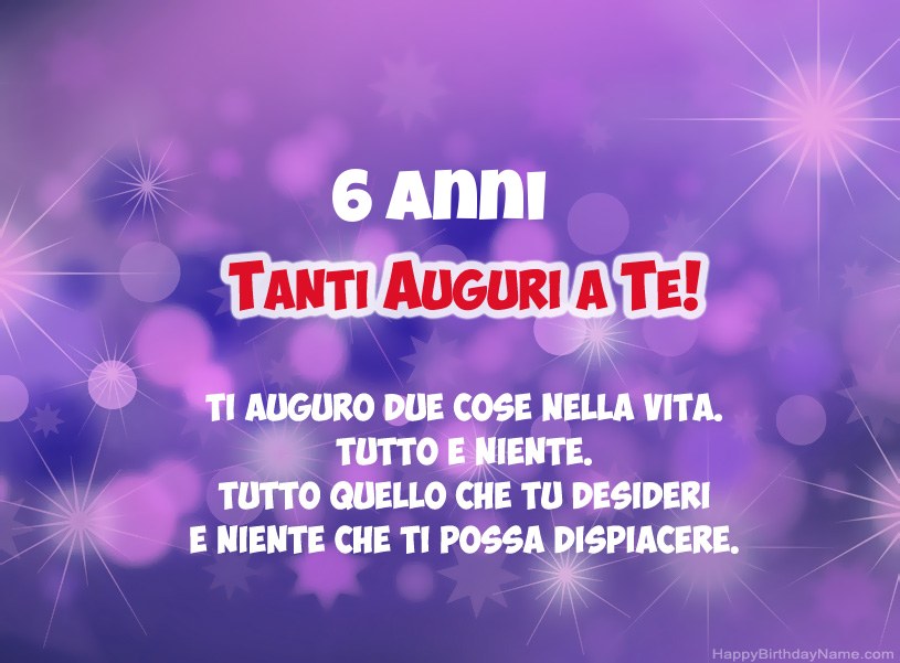 Belle immagini per Happy Birthday Ragazzo di 6 anni