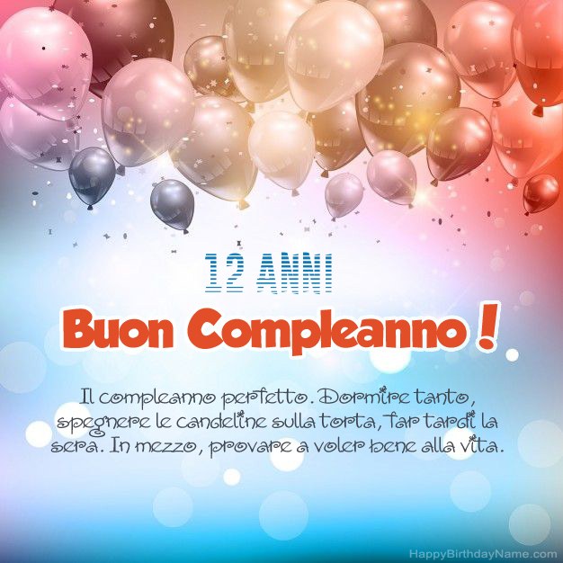Ragazzo di 12 anni Poesie per il compleanno