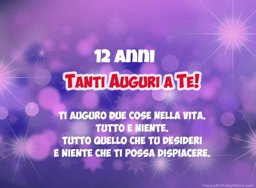 Belle immagini per Happy Birthday Ragazzo di 12 anni