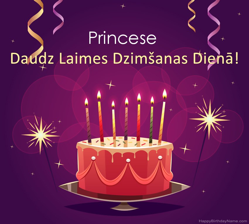 Smieklīgi sveicieni ar laimīgas dzimšanas dienas Princese attēliem