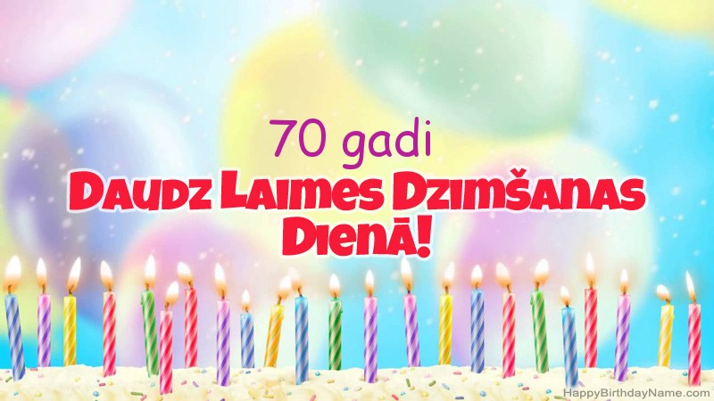 Bilder mit Namen 70 gadi