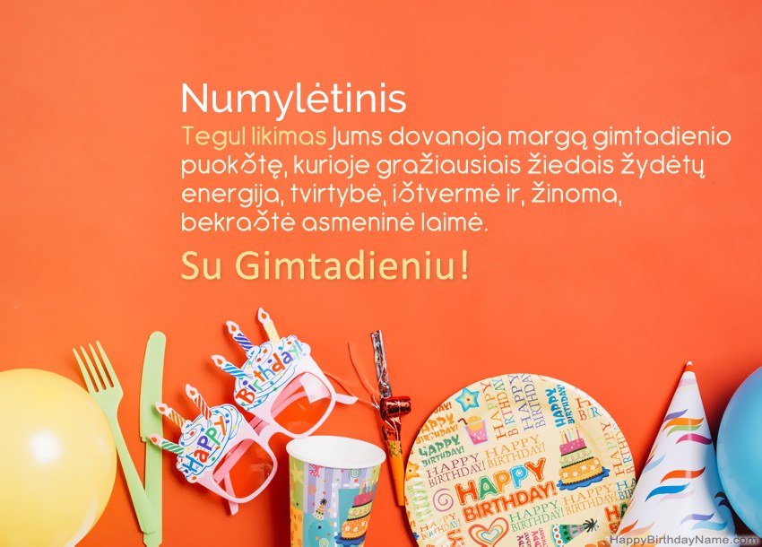 „Numylėtinis“ su gimtadieniu atvirukai