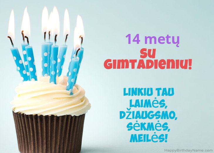 Sveikiname su „14 metų berniukas“ su gimtadieniu Sveikiname su „14 metų berniukas“ su gimtadieniu