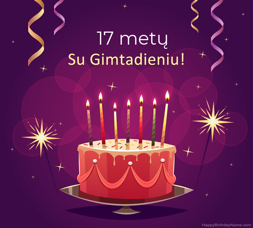 Juokingi sveikinimai su „17 metų vaikinas“ gimtadienio proga