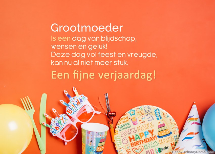 Grootmoeder Gelukkige verjaardagskaarten