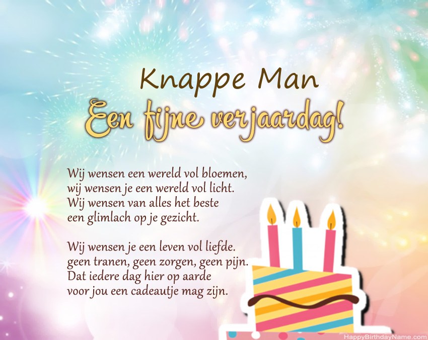 Knappe Man Gelukkige verjaardag in vers Knappe Man Gelukkige verjaardag in vers