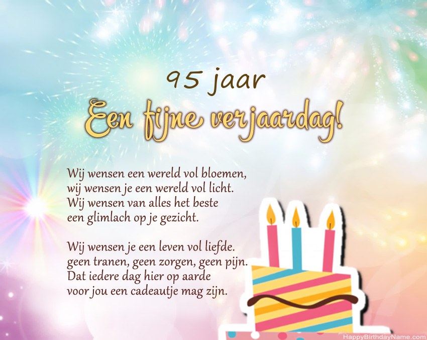 95 jaar oude vrouw Gelukkige verjaardag in vers 95 jaar oude vrouw Gelukkige verjaardag in vers