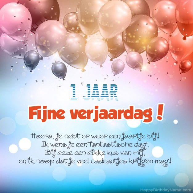 1-jarige jongen Gedichten op verjaardag