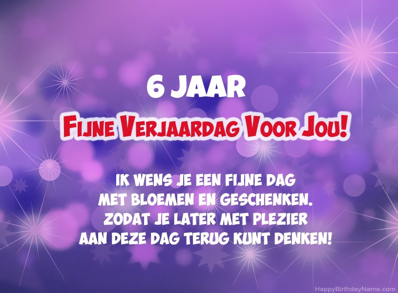 Mooie foto's voor Happy Birthday 6 jaar oude jongen Mooie foto's voor Happy Birthday 6 jaar oude jongen