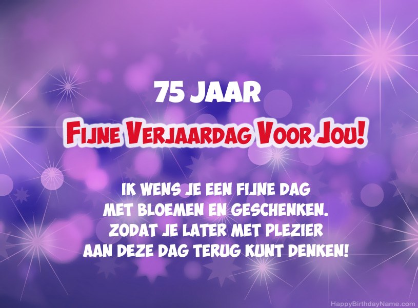 Fijne verjaardag 75 jaar oude man - foto's (13)