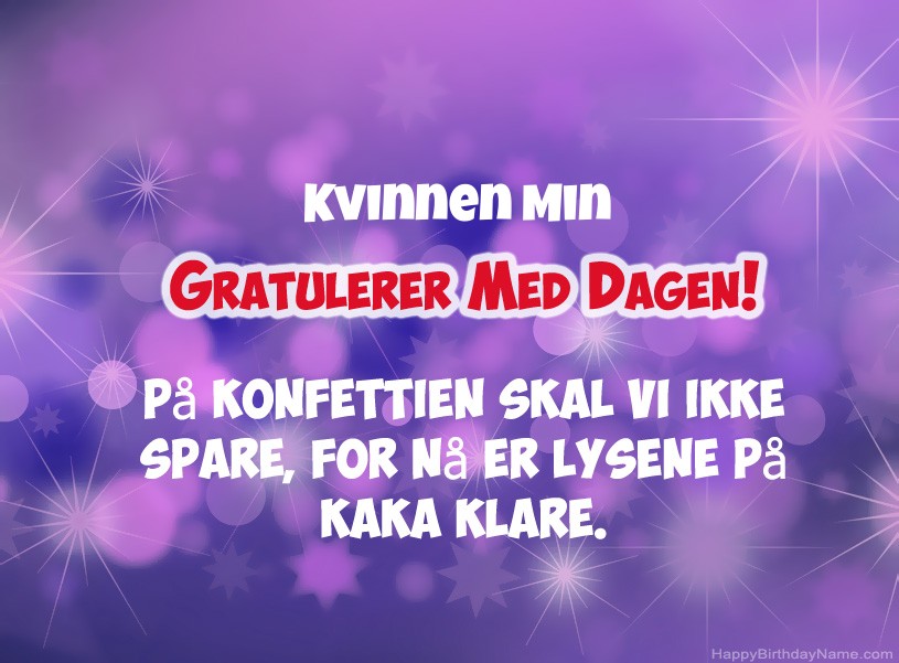 Nydelige bilder til Happy Birthday Kvinnen Min