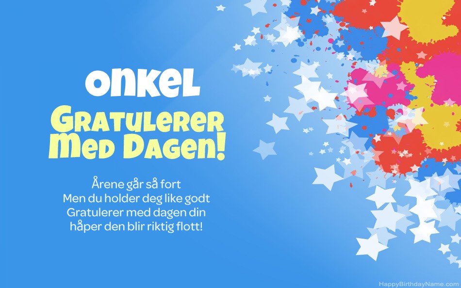 Gratulerer med bursdagen Onkel