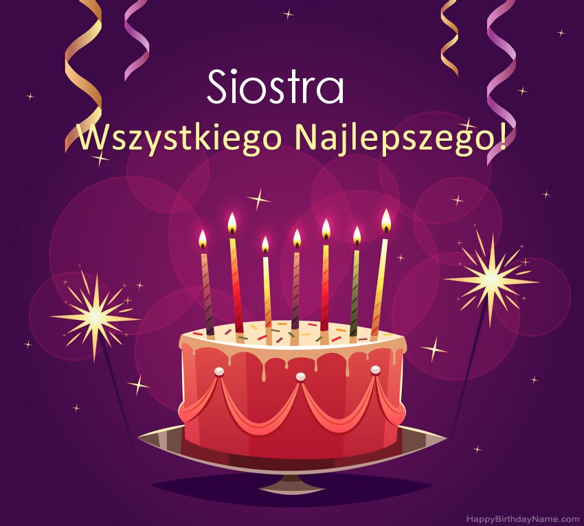 Śmieszne pozdrowienia dla zdjęć Happy Siostra