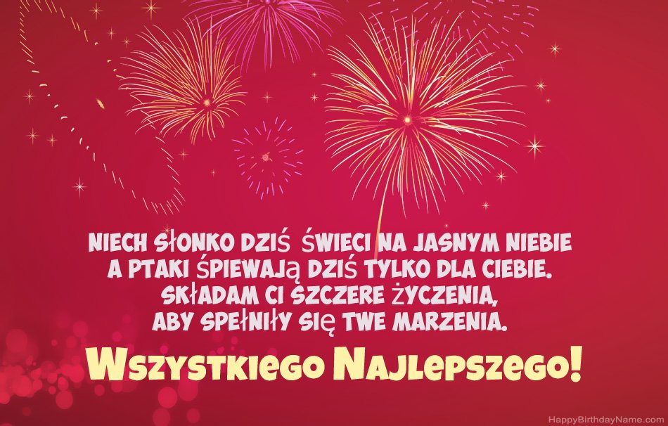 Wszystkiego najlepszego, piękne wiersze