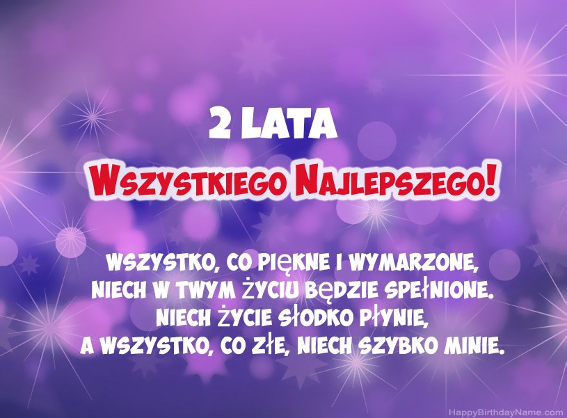 Piękne zdjęcia z okazji urodzin 2-letni chłopiec
