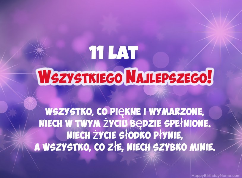 Piękne zdjęcia z okazji urodzin 11-letni chłopiec Piękne zdjęcia z okazji urodzin 11-letni chłopiec