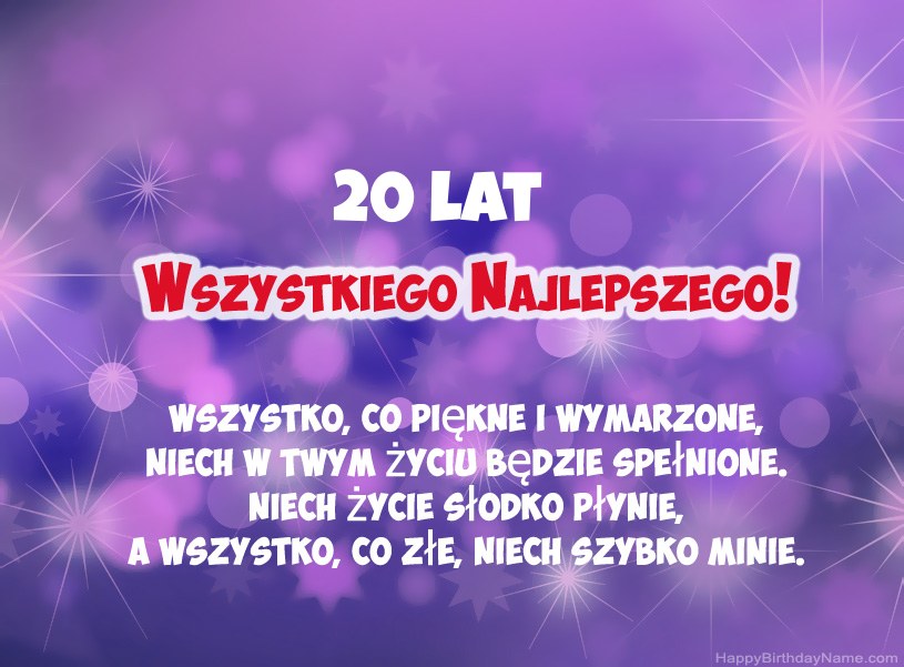 Piękne zdjęcia z okazji urodzin 20-letni facet Piękne zdjęcia z okazji urodzin 20-letni facet