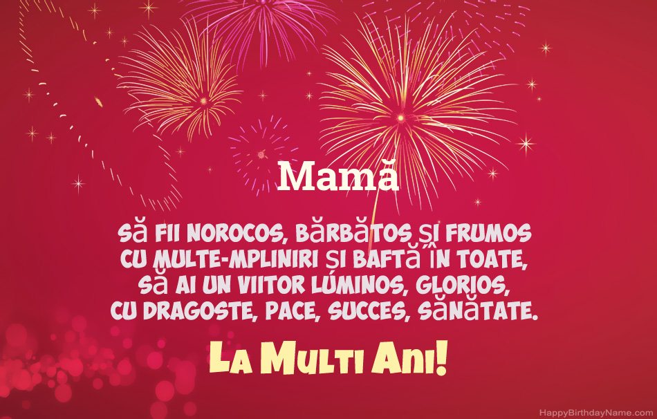 Mamă La mulți ani, poezii frumoase Mamă La mulți ani, poezii frumoase