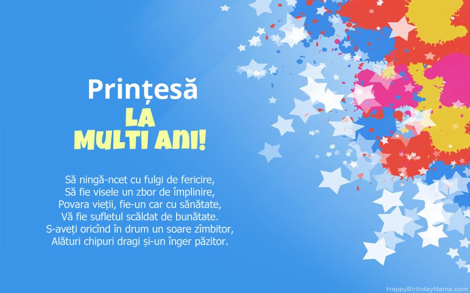Felicitări pentru ziua de naștere Prințesă Felicitări pentru ziua de naștere Prințesă