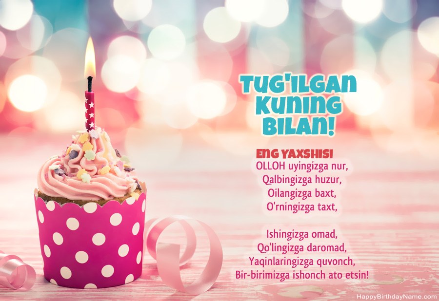 Tug'ilgan kuningiz uchun Eng Yaxshisi kartasini bepul yuklab oling