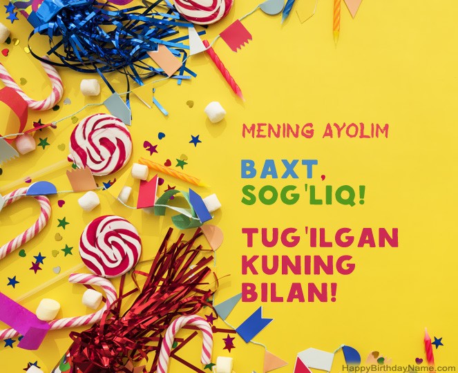 Mening Ayolim Tug'ilgan kuningiz uchun rasmlar