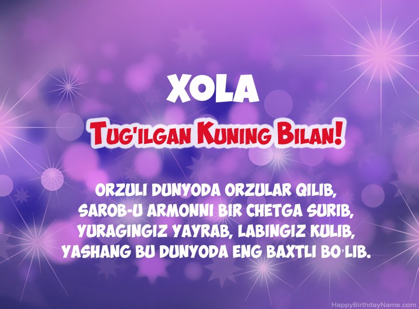 Tug'ilgan kuningiz uchun ajoyib rasmlar Xola