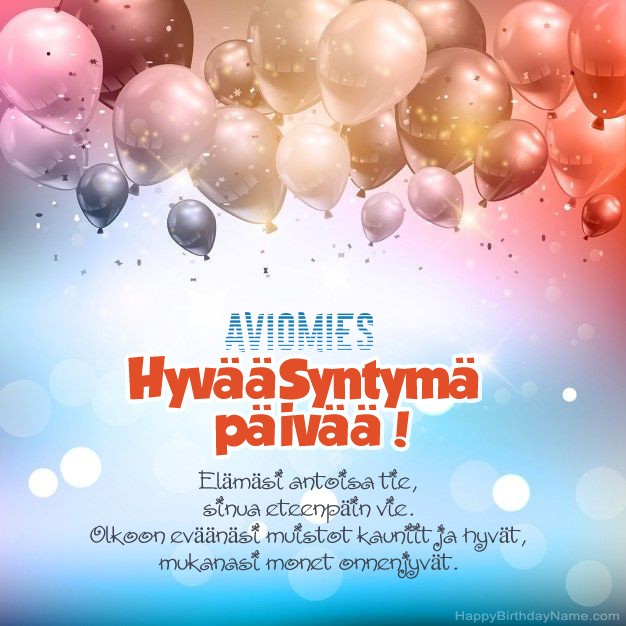 Aviomies-runot syntymäpäivänä