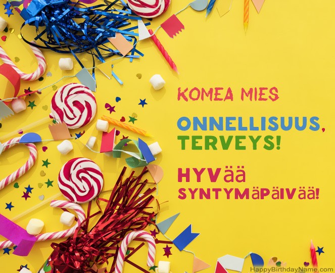 Komea Mies Hyvää syntymäpäivää kuvat