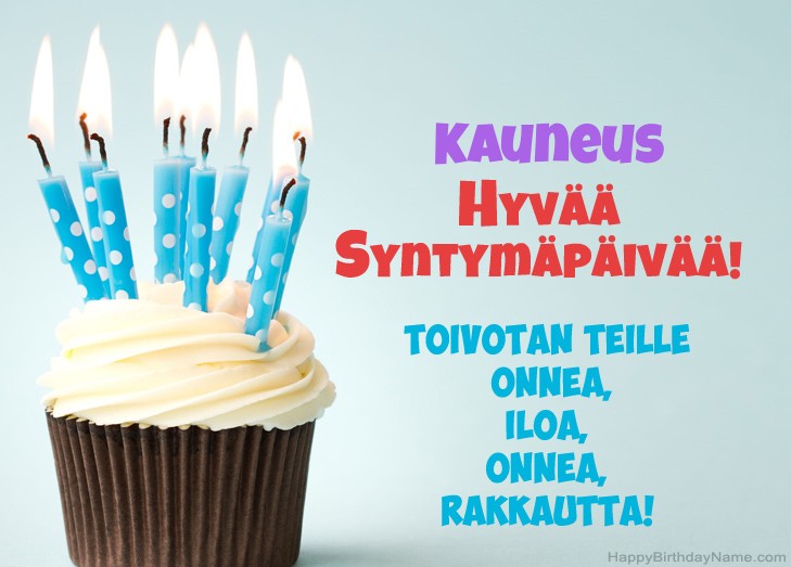 Onnittelut Kauneus hyvää syntymäpäivää varten